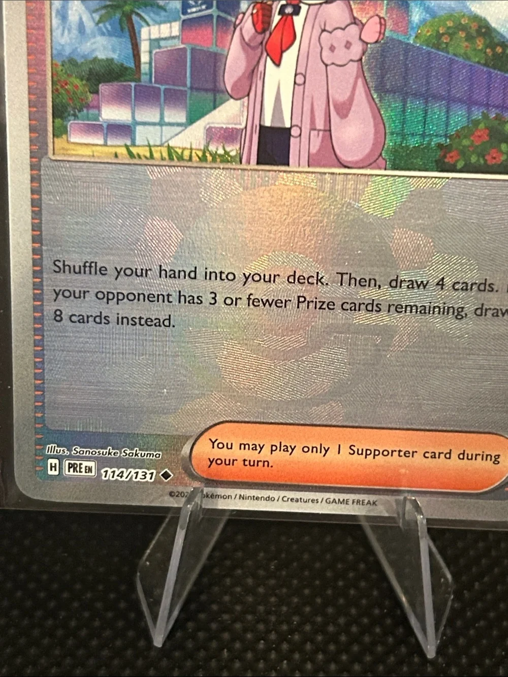 Pokemon Lacey Pokeball 114/131 Holo from Prismatic Evolutions M/NM‎